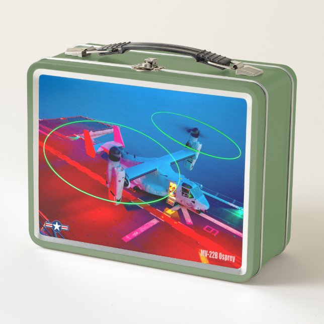 MV-22B OSPREY METAL LUNCH BOX (Front)