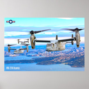 MV-22B OSPREY OVER AUSTRALIA POSTER
