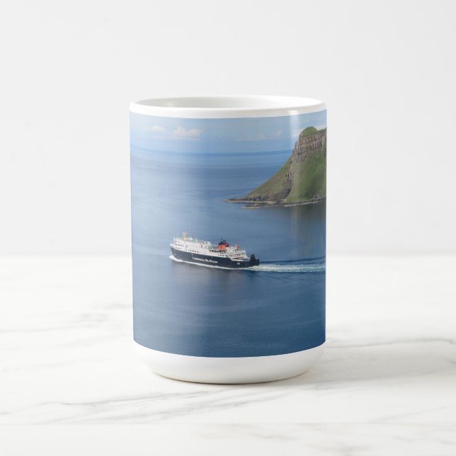 MV Hebrides leaving Uig Isle-of-Skye Coffee Mug (Center)