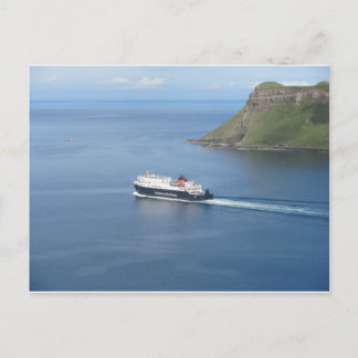 MV Hebrides leaving Uig Postcard