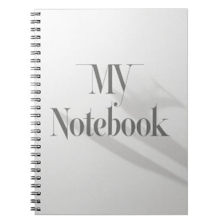 MV Initials: Subtle Shadowed Monogram Notebook