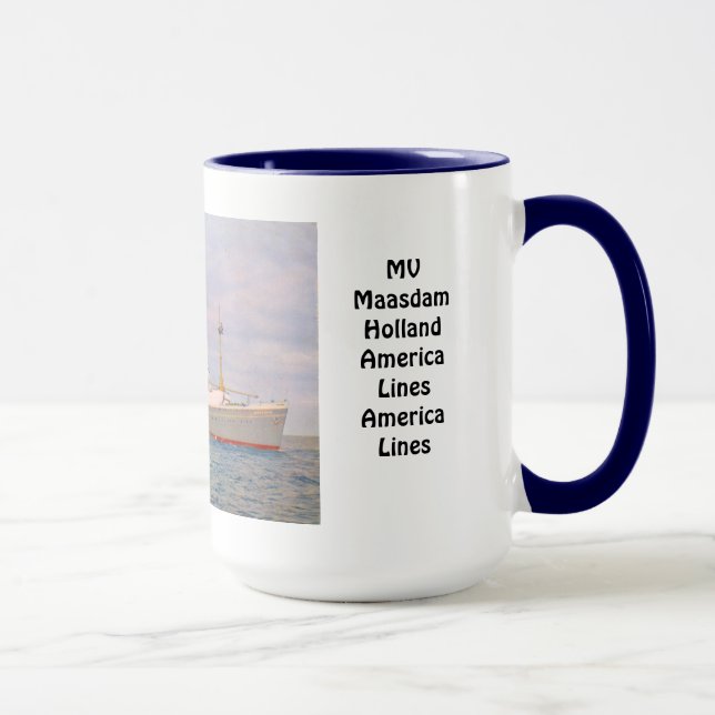 MV  Maasdam Holland America Lines Mug (Right)
