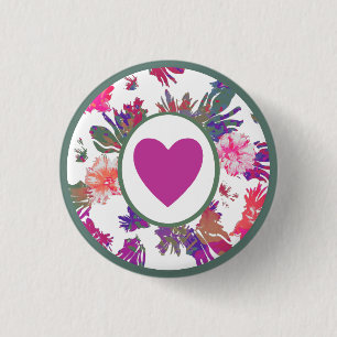 MVB  Array of Love Bouquet  Design 3 Cm Round Badge