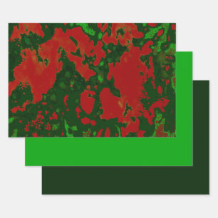 MVB Christmas Marble Design Wrapping Paper Sheet