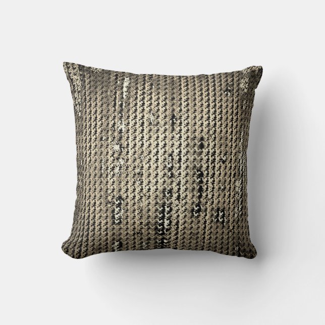 MVB Country Faux Burlap Pattern-Pewter Grey Cushion (Front)