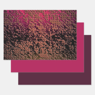 MVB Faux Mauve Abstract Texture Design Wrapping Paper Sheet