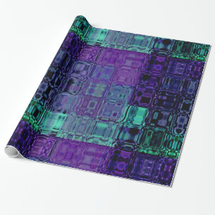 MVB Glass Plum and Aqua Wrapping Paper