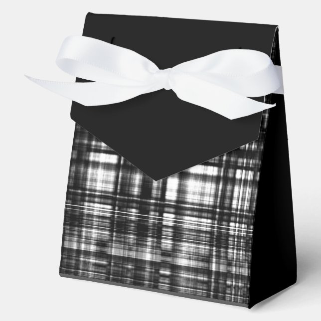 MVB Lumber Jack Black & Grey Plaid Favour Box (Front)