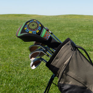 MVB Mexican Monogram able Accent Border design  Golf Head Cover