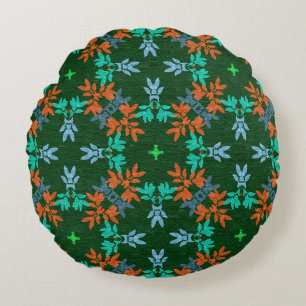 MVB Retro Foliage Fall Style Round Cushion