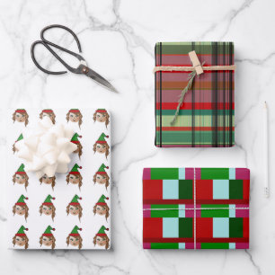 MVB Santa's Elf Hellper design Wrapping Paper Sheet