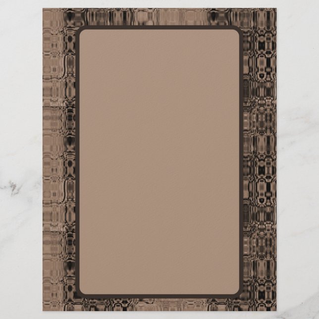 MVB Sepia-Faux Glass-Wrapping Paper Custom Letterhead (Front)