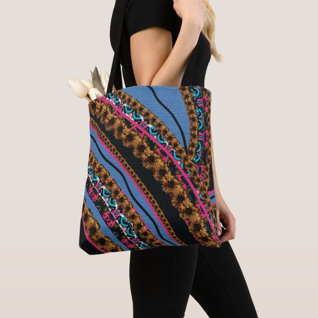 MVB Textile Abstract Creative Pieces Tote Bag (Close Up)