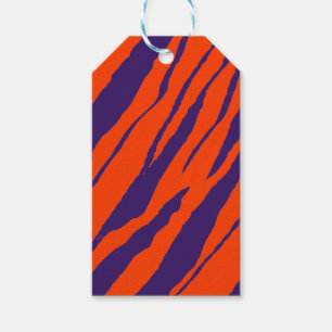 MVB Tiger Stripes Design- Orange & Purple Gift Tags