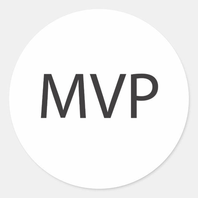 MVP CLASSIC ROUND STICKER (Front)
