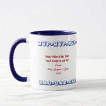 MVP DAD personalised Father's Day mug