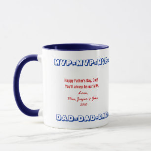 MVP DAD personalised Father's Day mug
