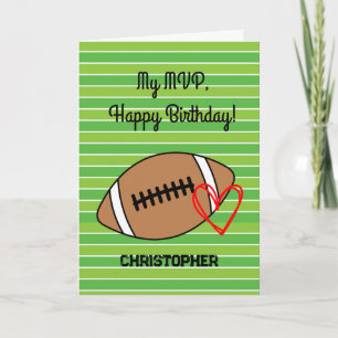 MVP Football Birthday  Card
