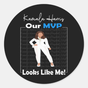 Mvp Looks Like Me Aka Madam Vice President Kamala Classic Round Sticker