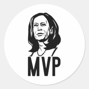 Mvp Madame Vice President Kamala Harris Election M Classic Round Sticker