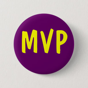 MVP - Most Valuable Player 6 Cm Round Badge