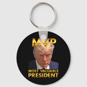 Mvp Most Valuable President Donald Trump New Golde Key Ring