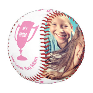 MVP Mum Pink Personalised Photos Baseball