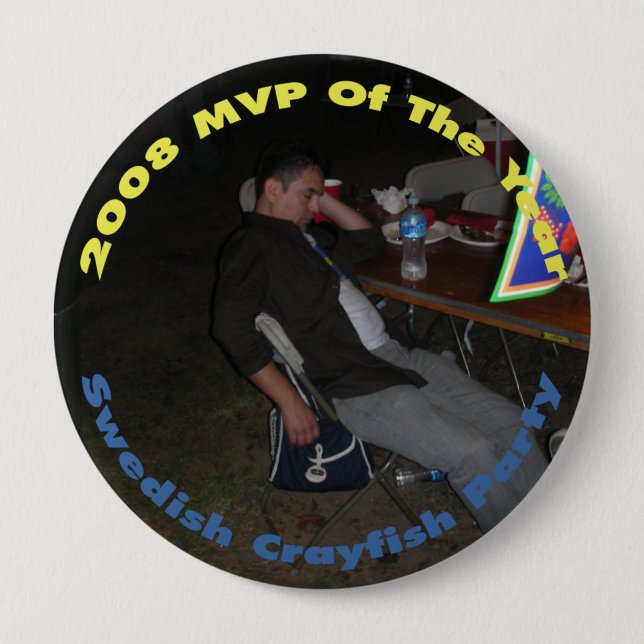 MVP Of The Year 2008 10 Cm Round Badge (Front)