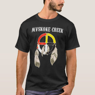 Mvskoke Creek Muskogee Native American Medicine Wh T-Shirt