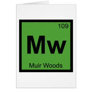 Mw - Muir Woods Chemistry Periodic Table Symbol