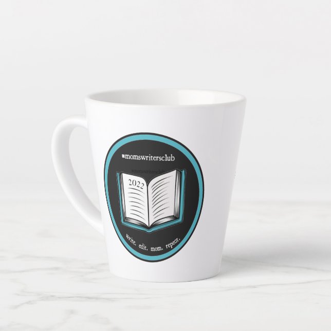 #MWC 2022 12 oz Latte Mug (Left Angle)