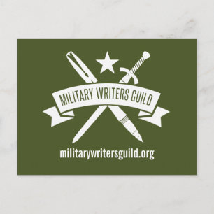 MWG logo postcard, Olive Drab Postcard