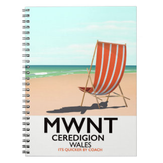 Mwnt, Ceredigion Wales travel poster Notebook