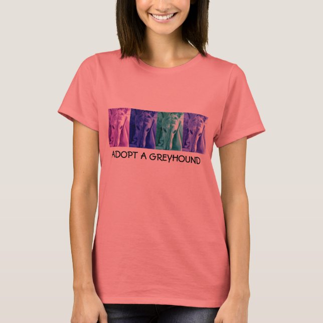 Mx4 design ADOPT A GREYHOUND Ringer Tee (Front)