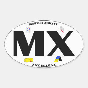 MX Dog Agility Title Sticker
