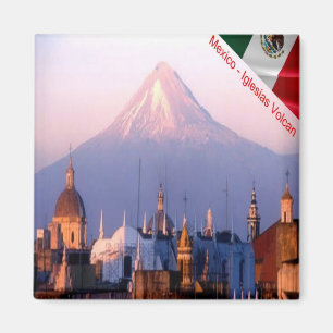 MX - Mexico - Puebla - Iglesias Volcan Magnet