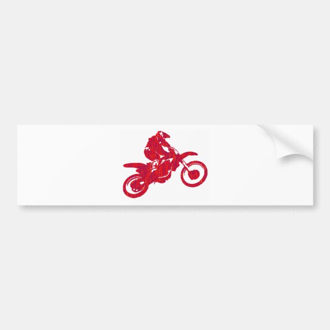 MX RED STYLED BUMPER STICKER (Front)
