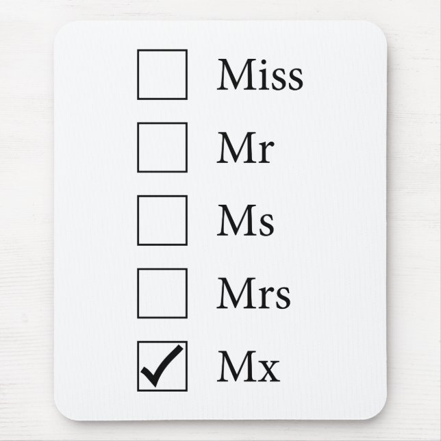 Mx Title (Five Options) Mousepad (Front)