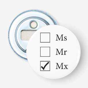 Mx Title (Three Options) Bottle Opener