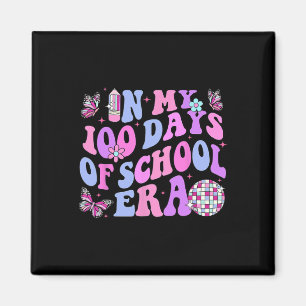 My 100 Days Of School Era Retro Disco 100th Day Of Magnet