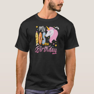 My 105th Birthday Pink Unicorn Donut 101 Year Old T-Shirt
