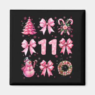 My 11th Birthday Nk Santa Coquette Snowman 11 Year Magnet