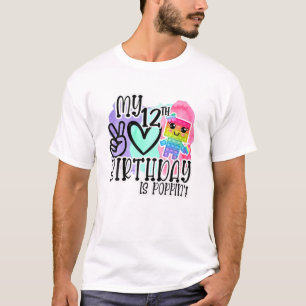 My 12Th Birthday Is Poppin' Funny Pop It Birthday T-Shirt