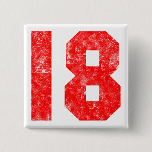 My 18th Birthday Gifts 15 Cm Square Badge