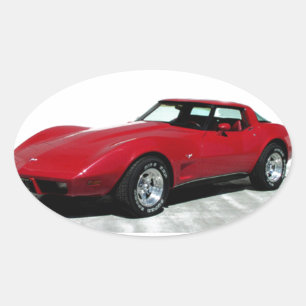 My 1979 Red Corvette Oval Sticker