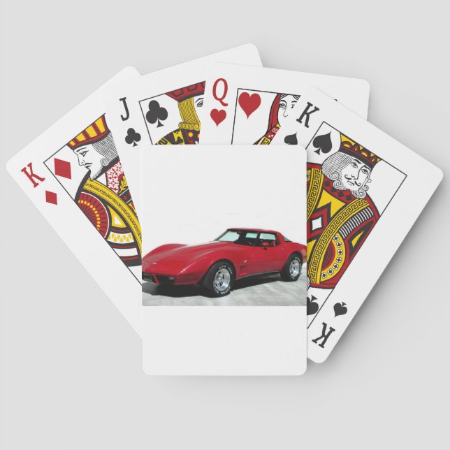 My 1979 Red Corvette Playing Cards (Back)