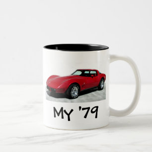 My 1979 Red Corvette Two-Tone Coffee Mug