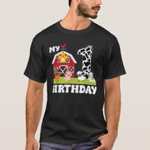 My 1st Birthday Farm Animals Bday Party Celebratio T-Shirt