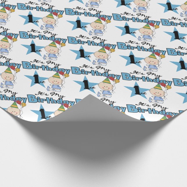 My 1st Birthday Wrapping Paper (Corner)