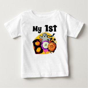 My 1st Boo Cute Halloween Ghost Trick or Treat  Baby T-Shirt